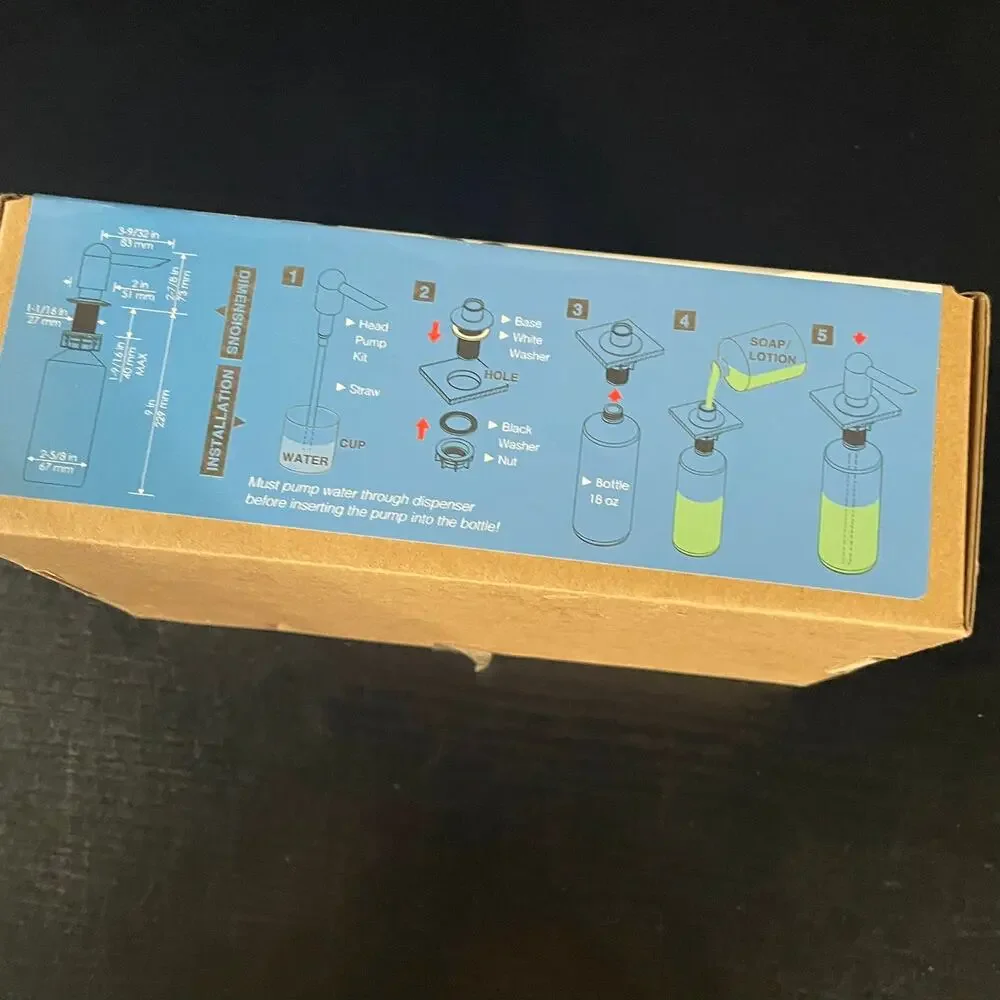 Counter Mount Soap/Lotion‎ Dispenser- Open Box